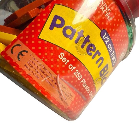 Learning Resources Pattern Blocks Tangram Shapes Teacher Tools 249 Plastic Piece - Picture 11 of 12